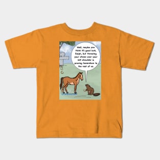 Throwing Horseshoes Kids T-Shirt